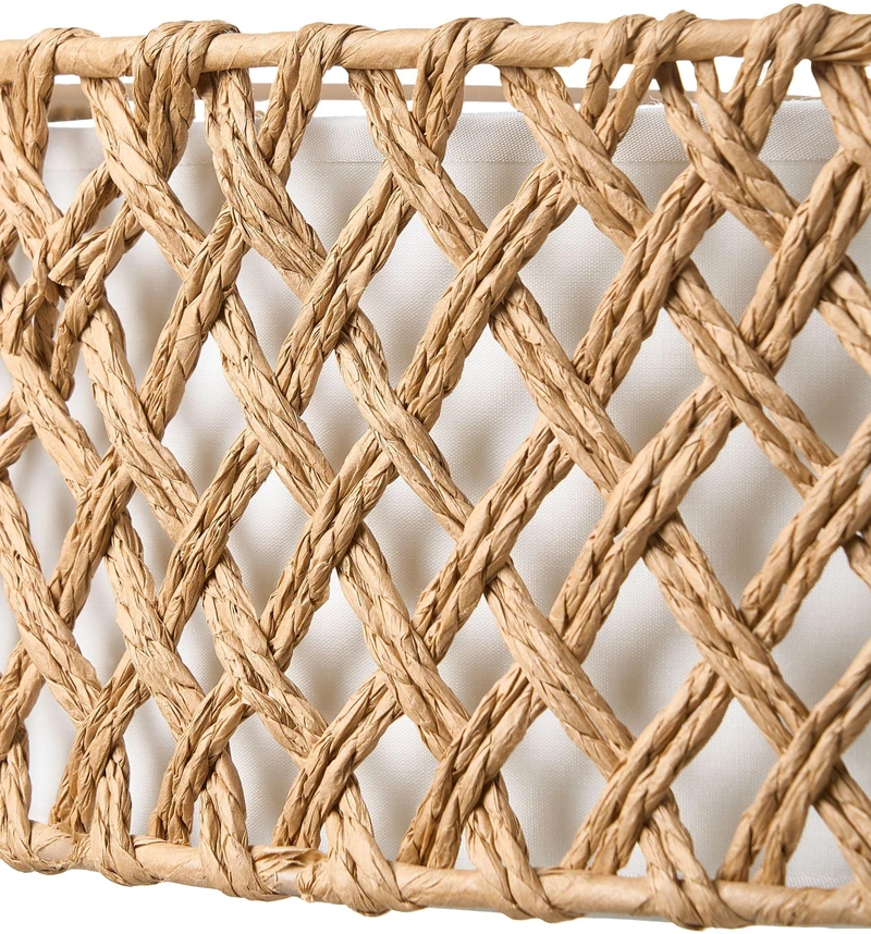 Pakabinamas šviestuvas Beliani Pakabinama lempa BLONDIN, popierinė pynė, natūrali