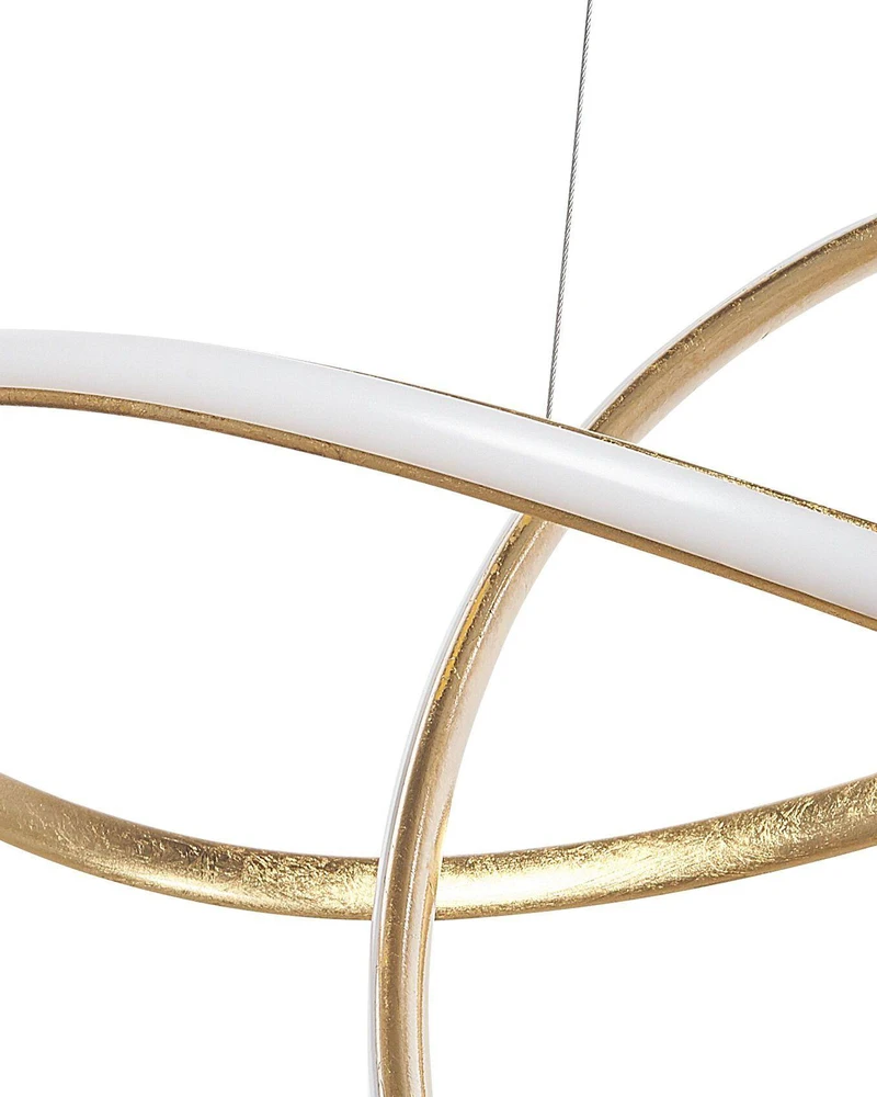 Pakabinamas šviestuvas Beliani Pakabinamas LED šviestuvas TUMEN Metal Gold