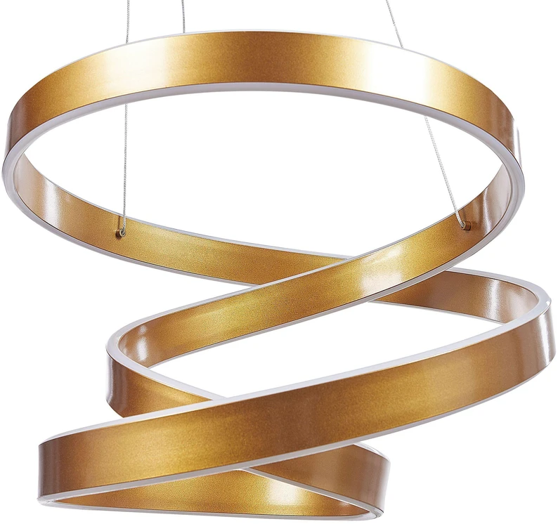 Pakabinamas šviestuvas Beliani Pakabinamas LED šviestuvas WANLI metalinis auksinis