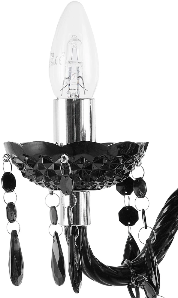 Pakabinamas šviestuvas Beliani Šviestuvas KALANG Juodas