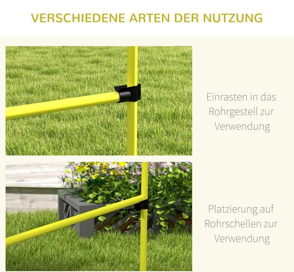PawHut Agility kliūčių rinkinys, slalomo stulpai, šunų dresūros rinkinys, 4 x kliūtys, plastikas, geltona, 99x65x94cm | Aosom