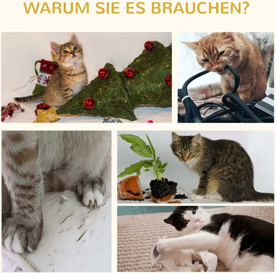 PawHut kačių draskyklė 100,5 cm, kačių medis su nameliu, lova, laipteliais, draskykle su sizalio stulpais, pagalvėlėmis, iki 4,5kg, natūrali | Aosom
