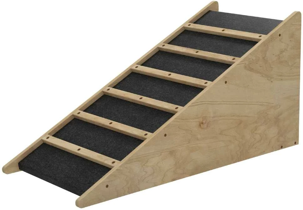 PawHut šunų rampa, neslidi naminių gyvūnėlių rampa automobiliui, įlipimo pagalba vidutinio dydžio šunims iki 20 kg, 90x40x45 cm