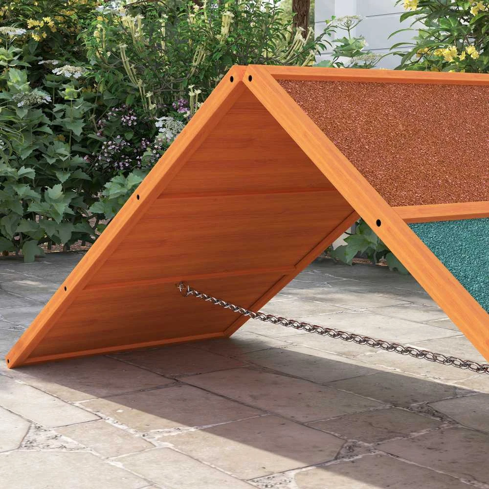 PawHut šunų agility tiltelis, šunų agility įranga su sulankstomu tiltu, neslystančiu paviršiumi, reguliuojamo aukščio, sodui, 173 x 59 x 66 cm, oranžinė