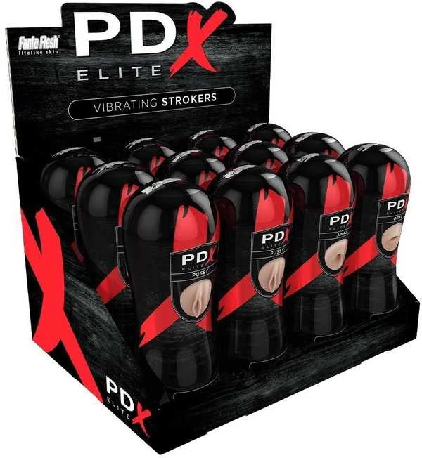 Pipedream PEE Vibrating Stroker Ekranas