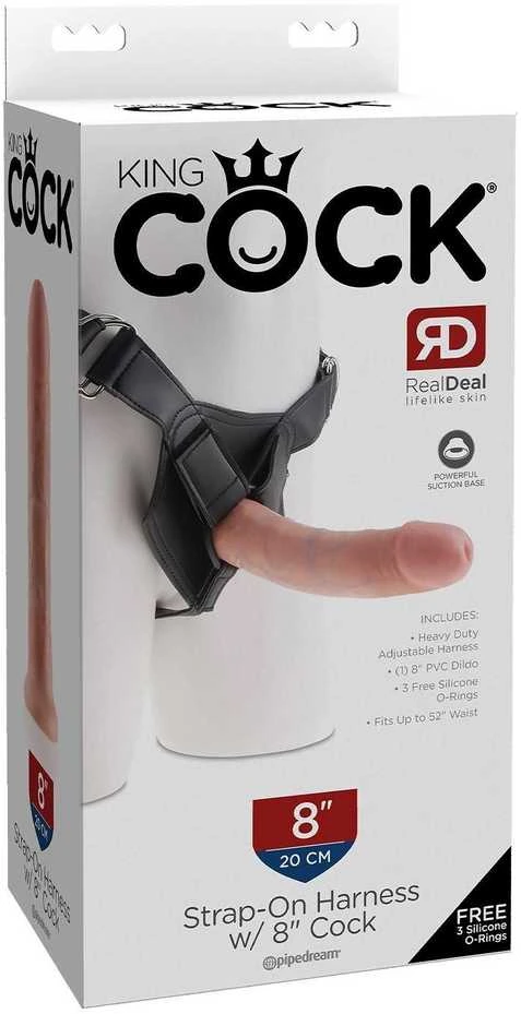 Pipedream King Cock Strap-On 8 colių