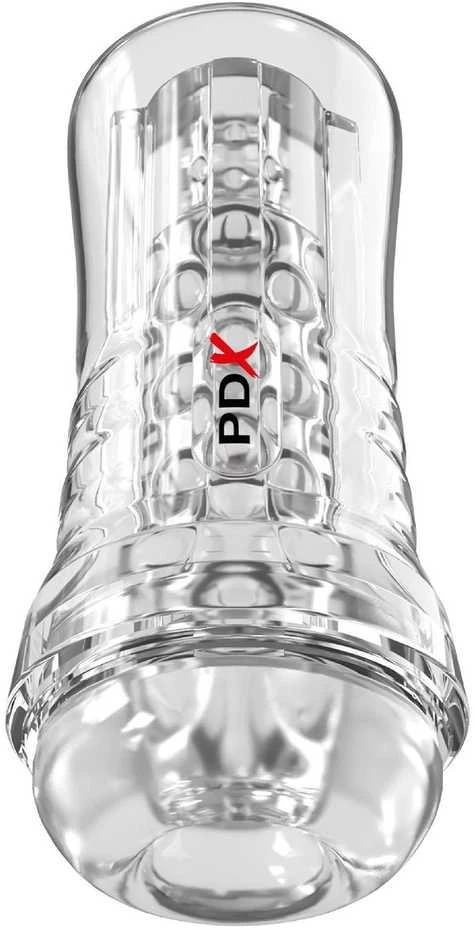 Pipedream PDX ELITE VIEW SKAIDRUS VAMZDELIS PATOGIOS RANKENOS STROKERIS