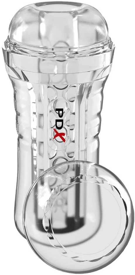 Pipedream PDX ELITE VIEW SKAIDRUS VAMZDELIS PATOGIOS RANKENOS STROKERIS