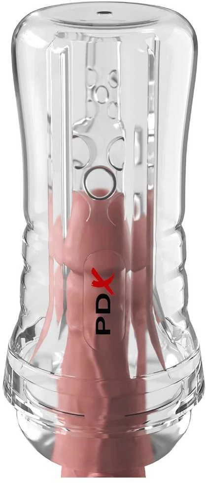 Pipedream PDX ELITE VIEW SKAIDRUS VAMZDELIS PATOGIOS RANKENOS STROKERIS