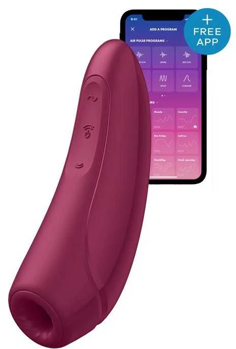 SATISFYER CURVY1+ SU PROGRAMĖLE ROŽĖS RAUDONUMO
