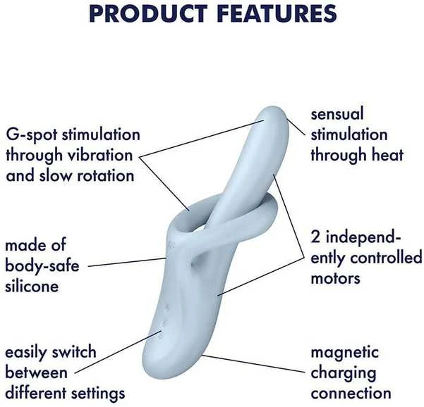 SATISFYER HEAT FLEX 4 MĖLYNA