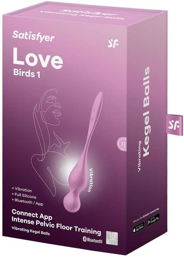 „SATISFYER LOVE BIRDS 1 CONNECT“ PROGRAMĖLĖ ROŽINĖ