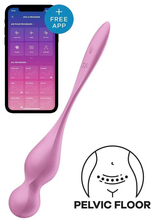 „SATISFYER LOVE BIRDS 1 CONNECT“ PROGRAMĖLĖ ROŽINĖ