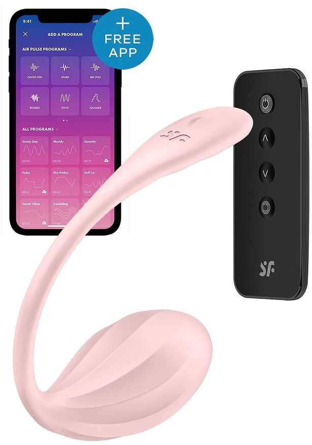 SATISFYER RYFLIUKAS ŽIEDLAPIS PRIJUNGIMAS PROGRAMĖLĖ ROŽINĖ