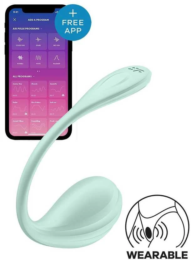 „SATISFYER SMOOTH PETAL CONNECT“ PROGRAMĖLĖ MINT