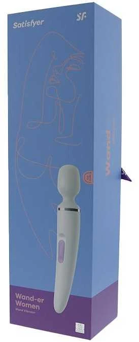 Satisfyer Wand-er Woman baltas/chromas