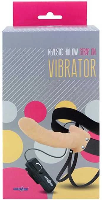 Seven creations Realistiškas tuščiaviduris diržinis vibratorius 8 colių