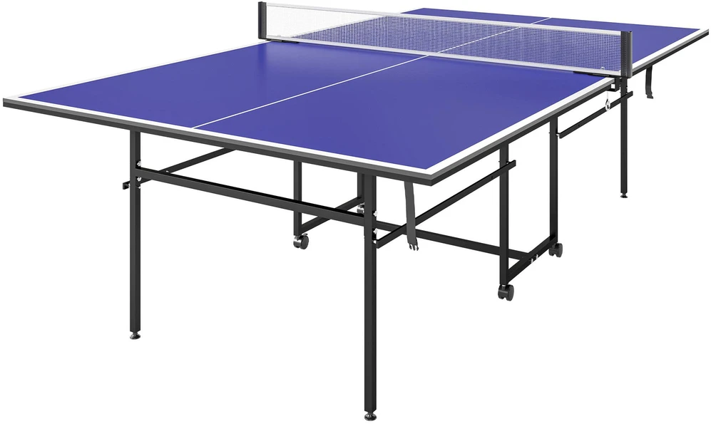Sportnow Raketės ir kamuoliukai, lauko/vidaus, plienas, mėlyna, 274x152,5x75,5 cm