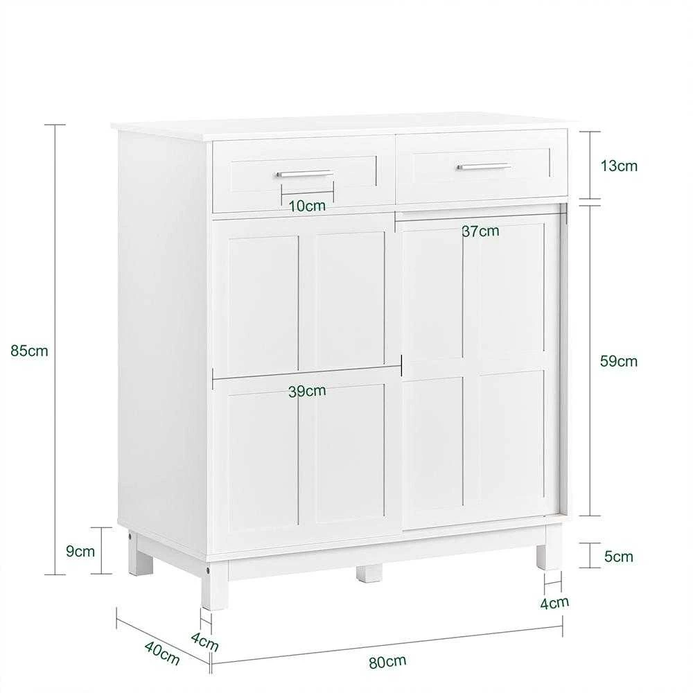 SoBuy batų spintelė, virtuvės spintelė, indauja, šoninė spintelė FSB84-W
