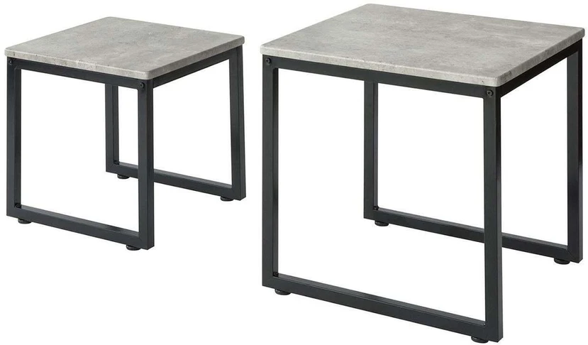 SoBuy, šoninis staliukas, kavos staliukas, kavinės staliukas, staliukų komplektas, FBT42-HG