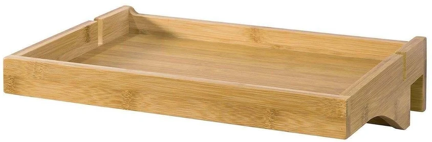 SoBuy naktinis stalelis, naktinis staliukas, dizaineriškas naktinis staliukas, iš masyvaus bambuko, NKD01-N