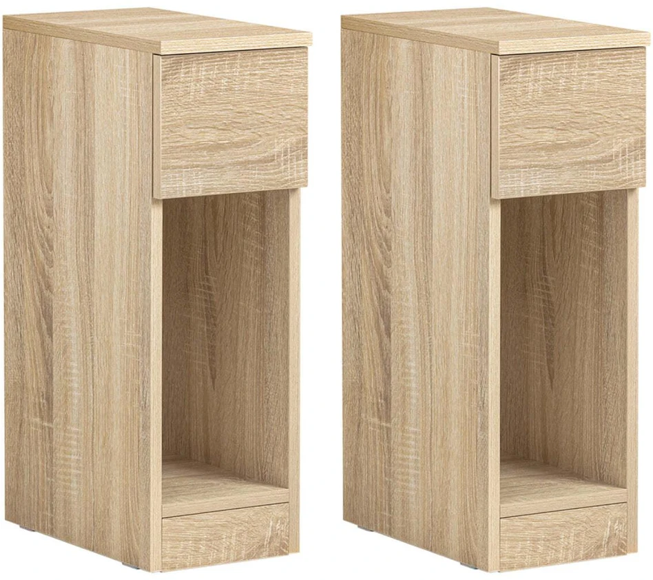 SoBuy šoninis staliukas, daiktadėžė, kavos staliukas, kavinės staliukas FBT111-Nx2