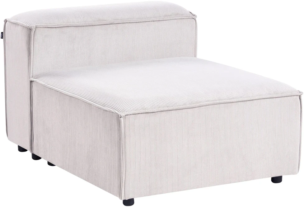 Sofa Beliani 1-vietis modulis ARDAL, kreminė balta, velvetas