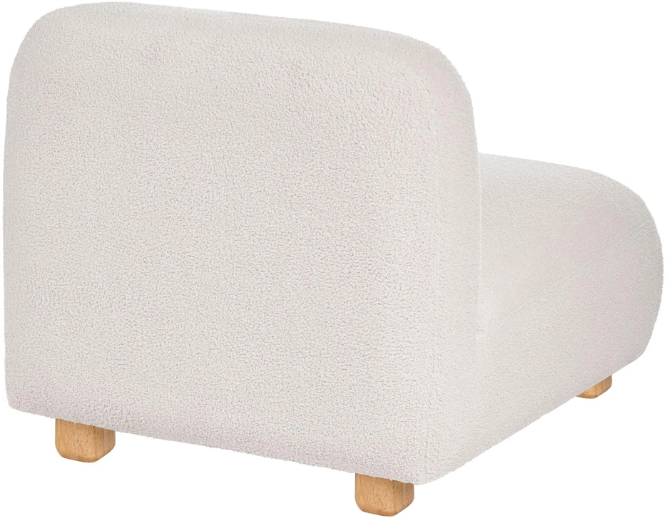 Sofa Beliani 1 vietos modulis AMLI, kreminės baltos spalvos Boucle audinys