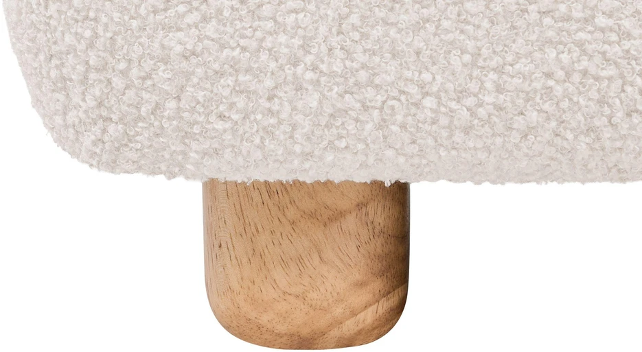 Sofa Beliani 1 vietos modulis AMLI, kreminės baltos spalvos Boucle audinys