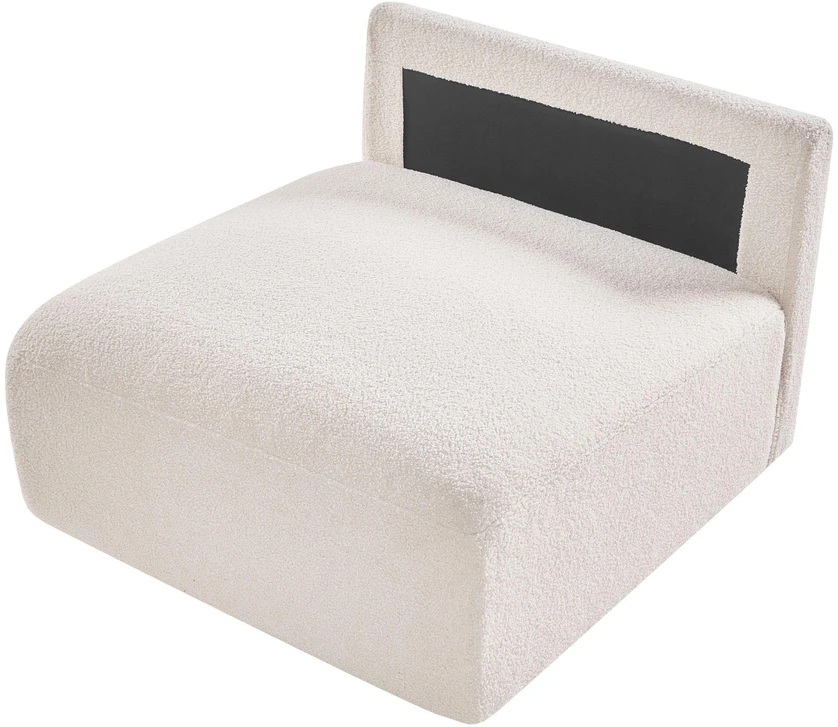Sofa Beliani 1 vietos modulis MESNALI Boucle, balkšvas