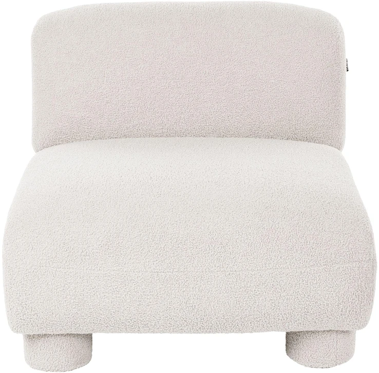 Sofa Beliani 1 vietos modulis MJALBI, kreminė balta, Boucle