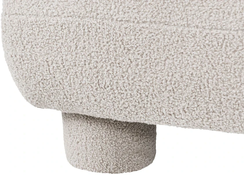 Sofa Beliani 1 vietos modulis MJALBI, kreminė balta, Boucle