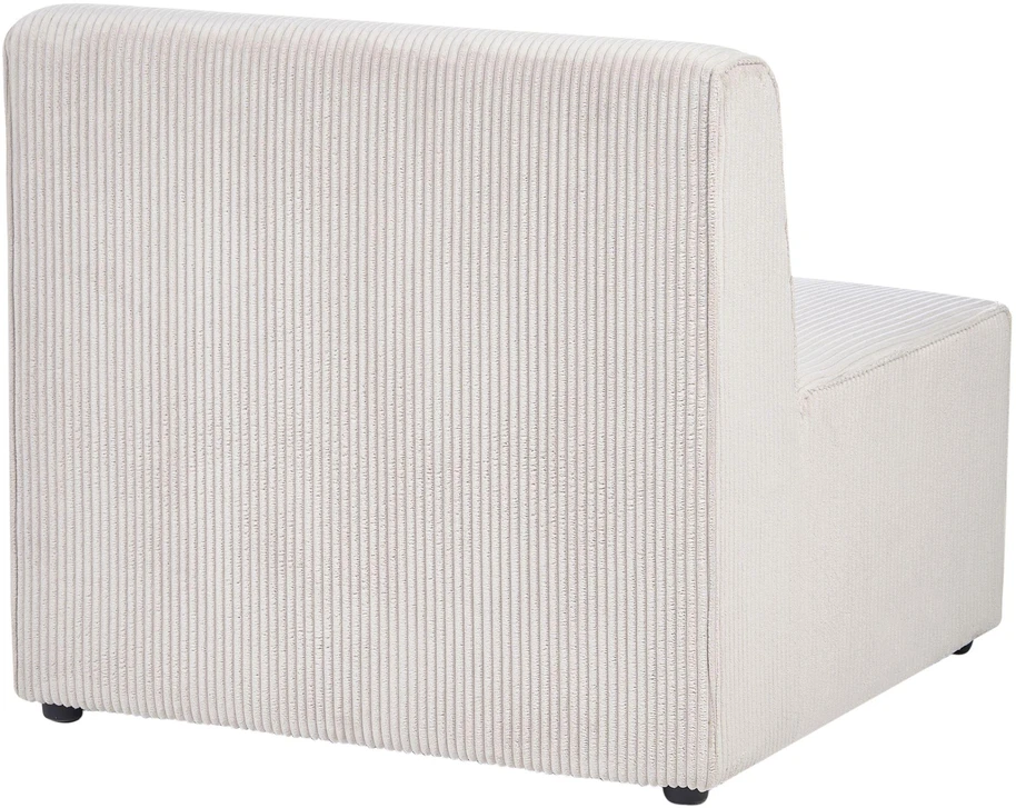 Sofa Beliani 1 vietos sofos modulis LEMVIG smėlio spalvos velvetas
