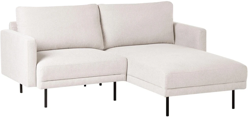 Sofa Beliani 2 vietų kairinis kampas BREDA, šviesiai smėlio spalvos