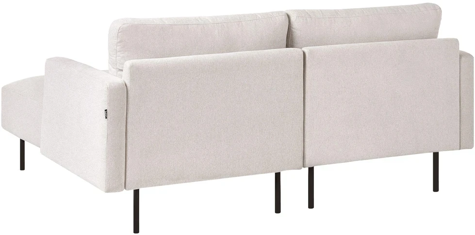 Sofa Beliani 2 vietų kairinis kampas BREDA, šviesiai smėlio spalvos