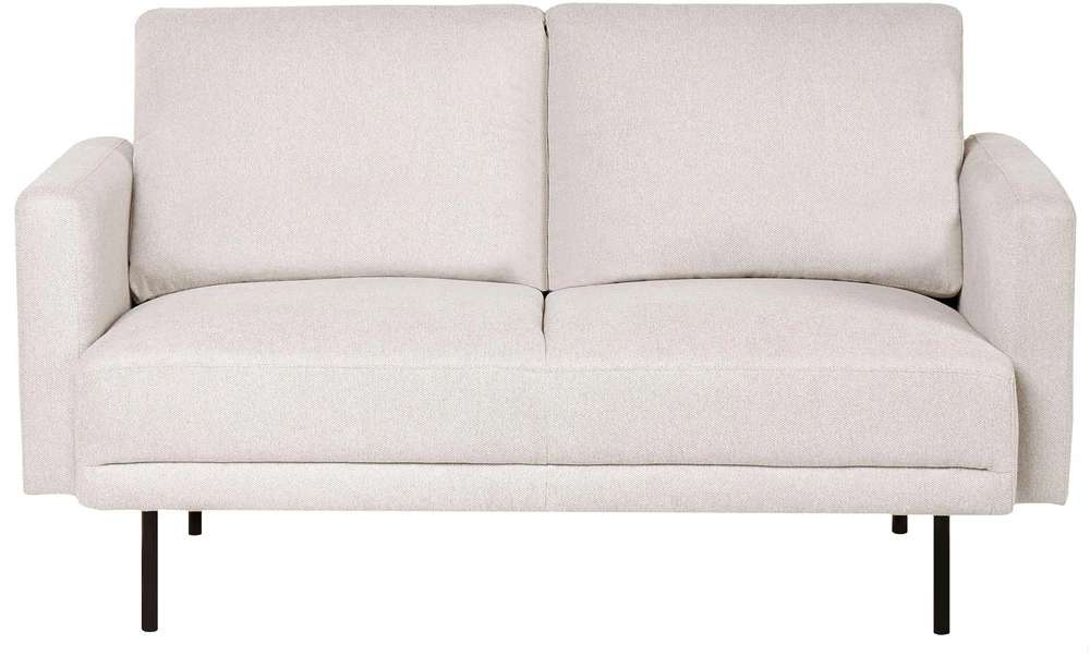 Sofa Beliani 2 vietų poilsio komplektas BREDA šviesiai smėlio spalvos