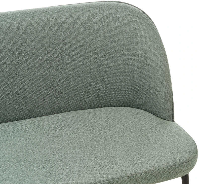Sofa Beliani 2 vietų valgomojo suoliukas OSBY šviesiai žalias