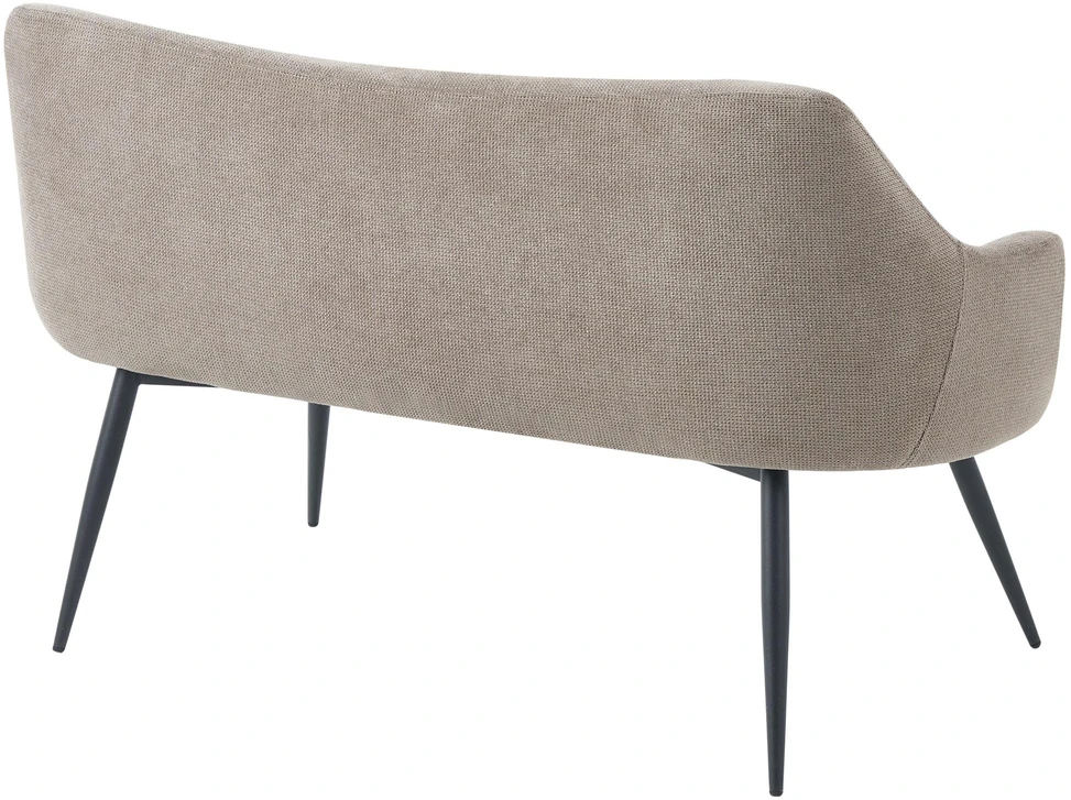 Sofa Beliani 2 vietų valgomojo suoliukas ARENDAL smėlio ir pilkos spalvos