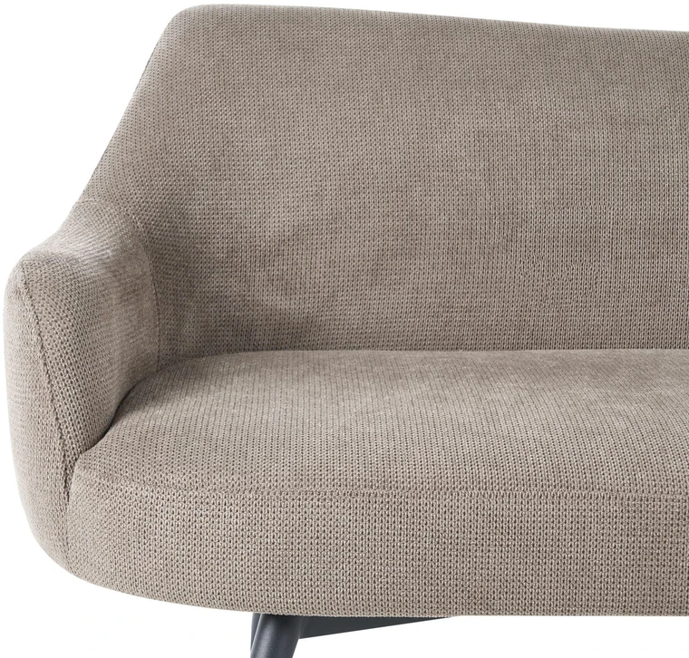 Sofa Beliani 2 vietų valgomojo suoliukas ARENDAL smėlio ir pilkos spalvos