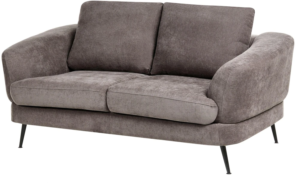Sofa Beliani 3 asmenų svetainės baldų komplektas KJAER, šenilas, smėlio ir pilkos spalvos
