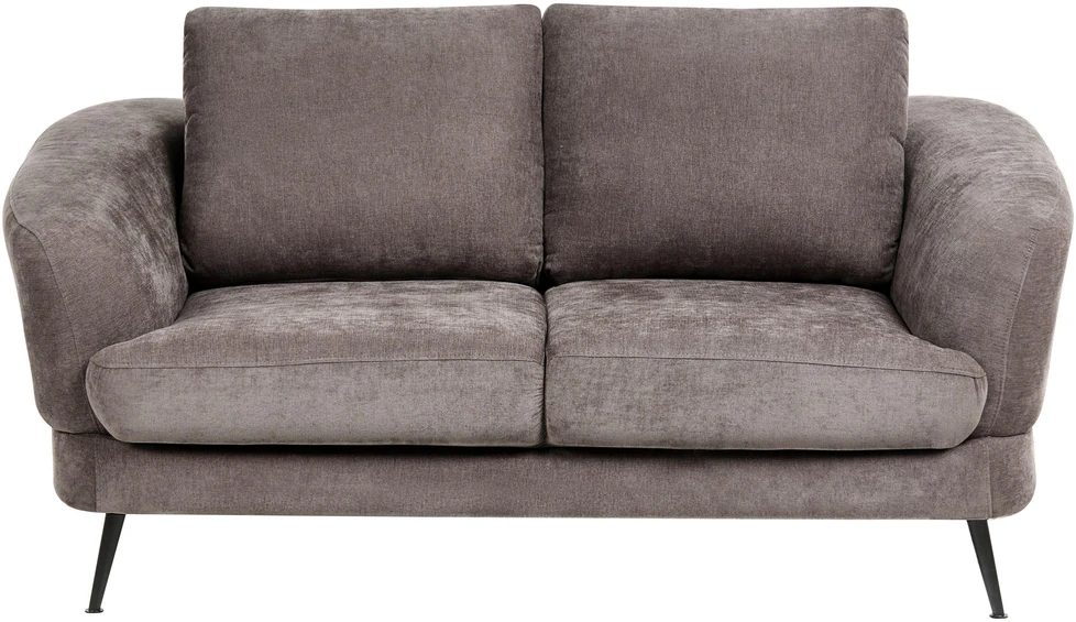 Sofa Beliani 3 asmenų svetainės baldų komplektas KJAER, šenilas, smėlio ir pilkos spalvos