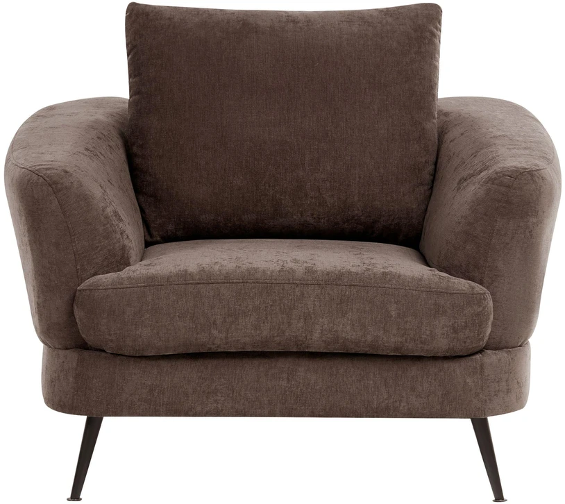 Sofa Beliani 3 asmenų svetainės komplektas KJAER, šenilas, tamsiai rudas