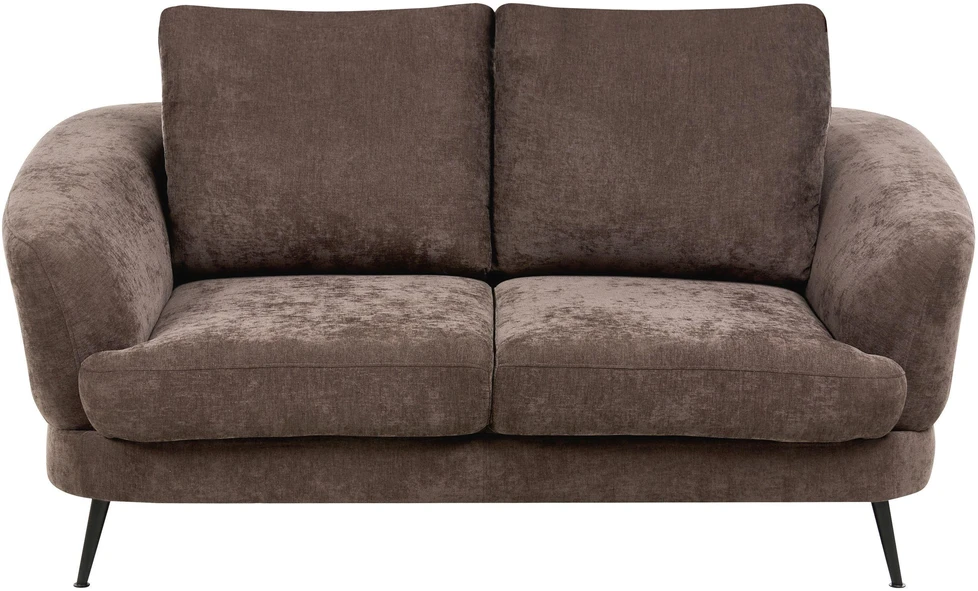 Sofa Beliani 3 asmenų svetainės komplektas KJAER, šenilas, tamsiai rudas
