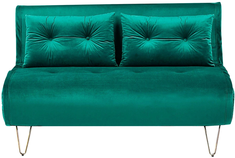 Sofa Beliani 3 vietų poilsio baldų komplektas VESTFOLD, tamsiai žalias veliūras