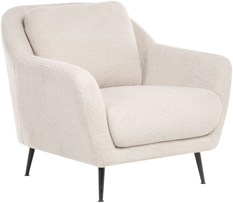 Sofa Beliani 3 vietų sofos komplektas EIBY Boucle smėlio spalvos