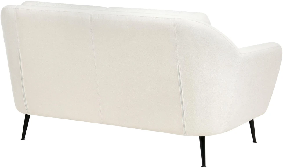 Sofa Beliani 3 vietų svetainės baldų komplektas EIBY šenilinis baltas