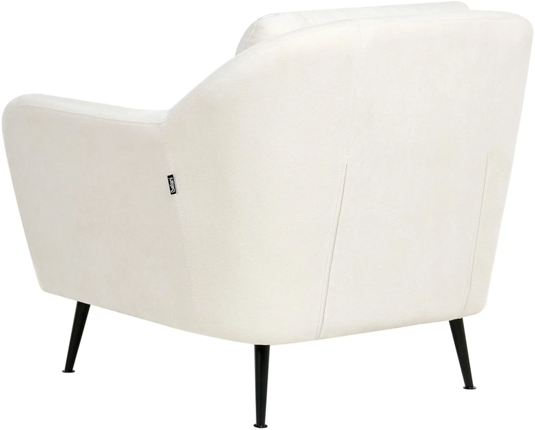 Sofa Beliani 3 vietų svetainės baldų komplektas EIBY šenilinis baltas