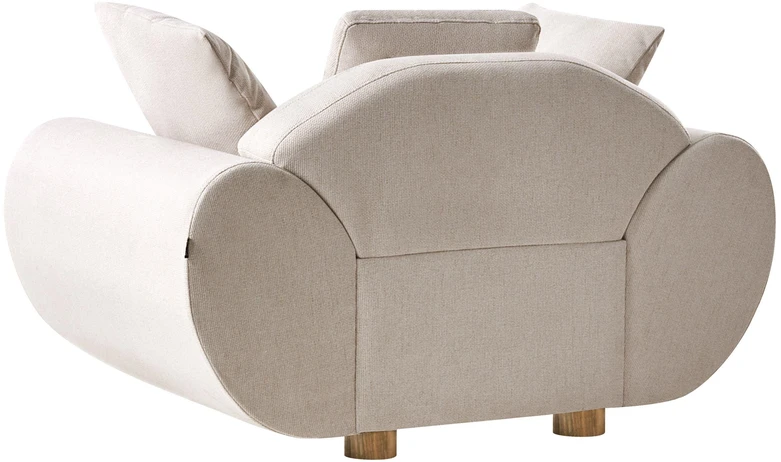 Sofa Beliani 4 asmenų svetainės baldų komplektas RINGEL šviesiai smėlio spalvos