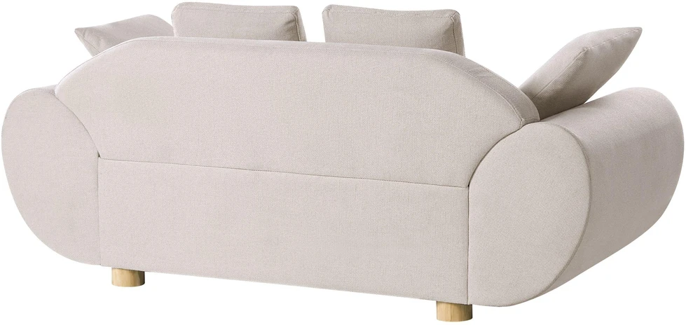 Sofa Beliani 4 asmenų svetainės baldų komplektas RINGEL šviesiai smėlio spalvos