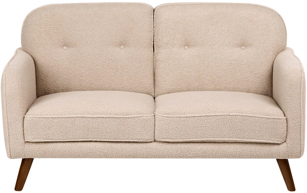 Sofa Beliani 4 asmenų svetainės baldų komplektas ETTRUM, smėlio spalvos boucle